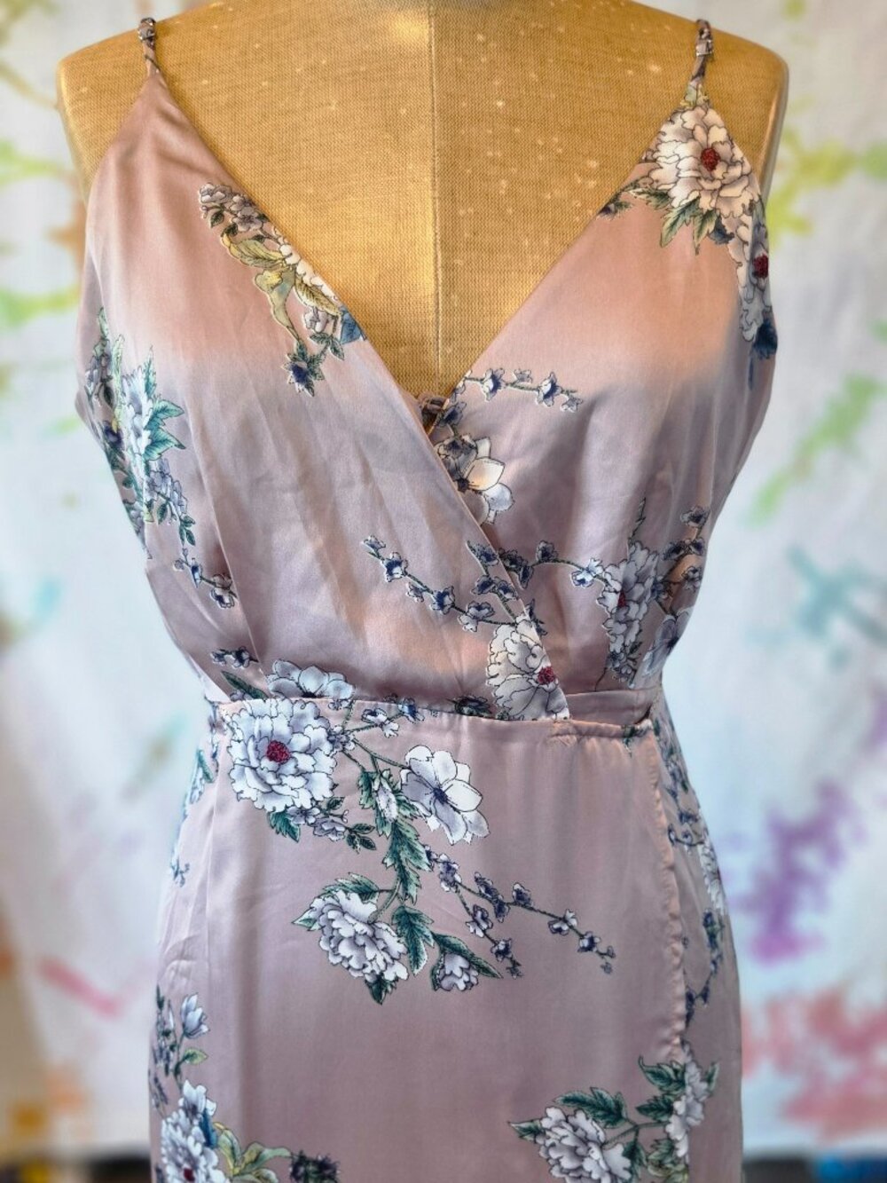 ASTR The Label Quartz Floral Wrap Dress